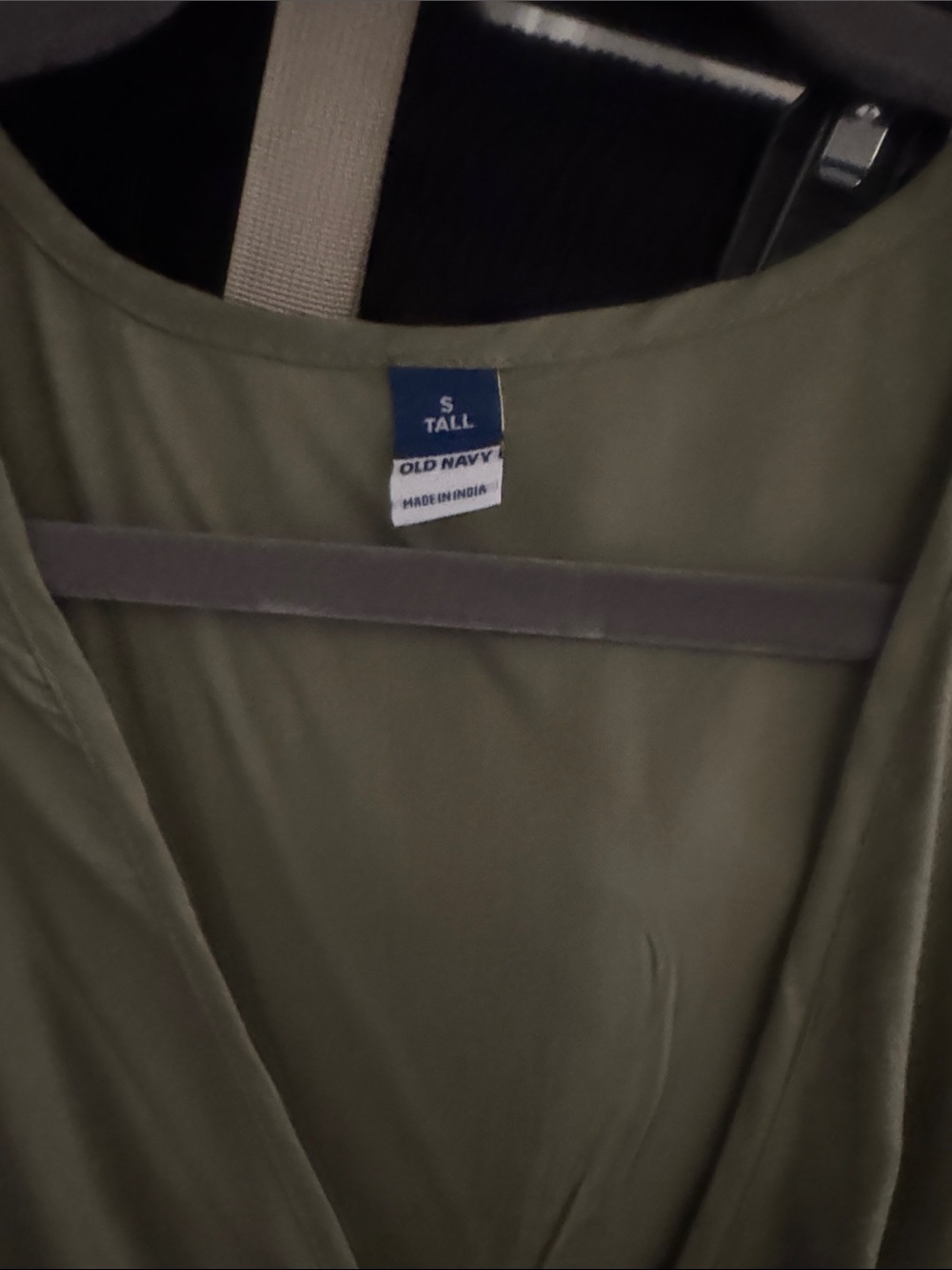 Old Navy Olive Wrap Top in Green dress